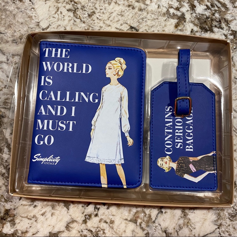 Simplicity Vintage Passport and Luggage Tag